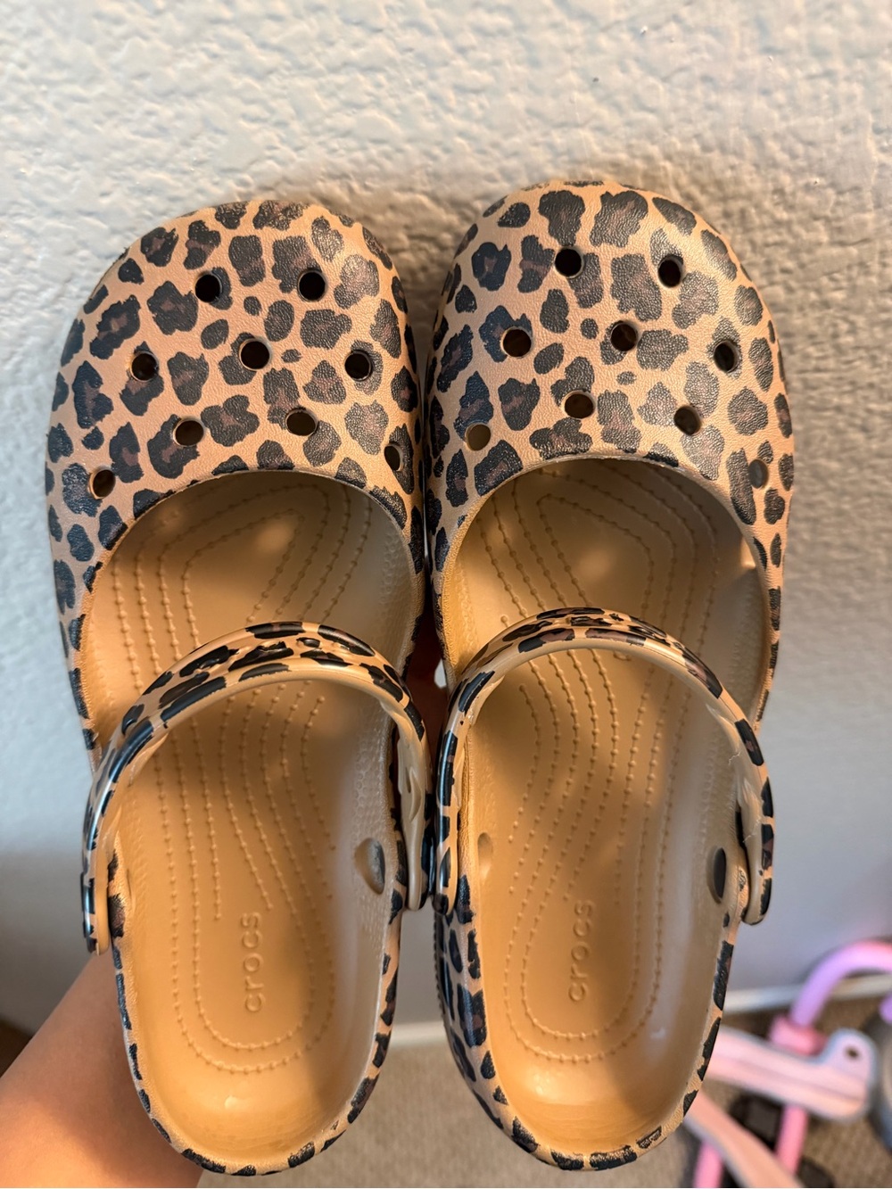 CROCS Leopard-Print Mary Janes